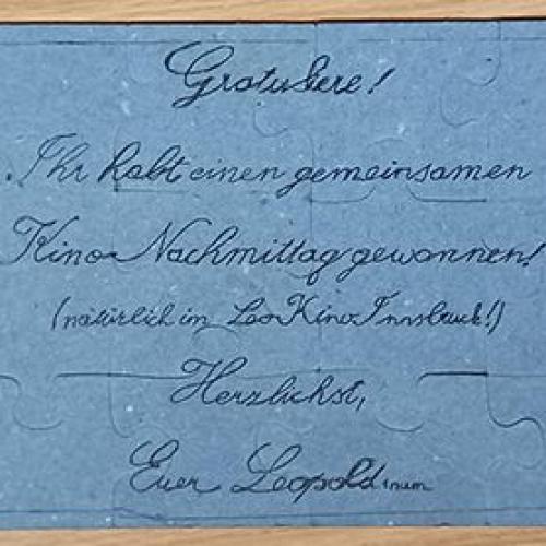 Preis für die Schnitzeljagd 